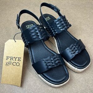 New FRYE AND CO. Womens Lavish Wedge Sandals